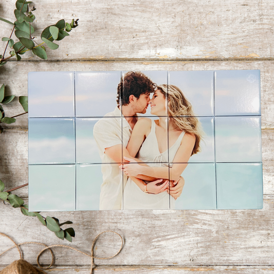 Set of 15 Landscape Custom Puzzle Photo Magnets (2×2 in)