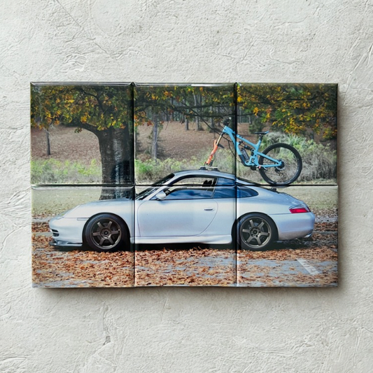 Set of 6 Landscape Custom Puzzle Photo Magnets (2×2 in)